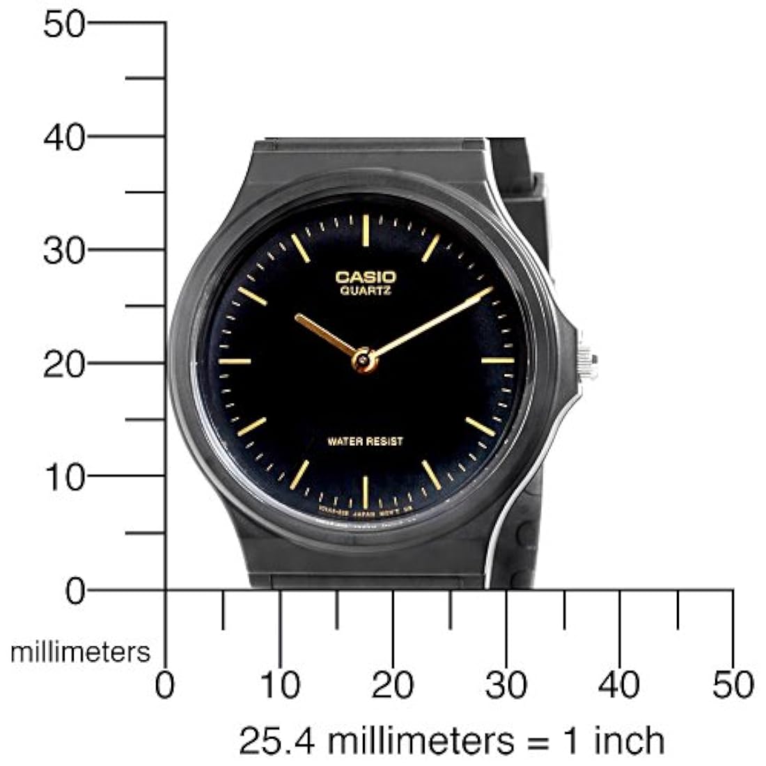 Reloj de resina negro para hombre