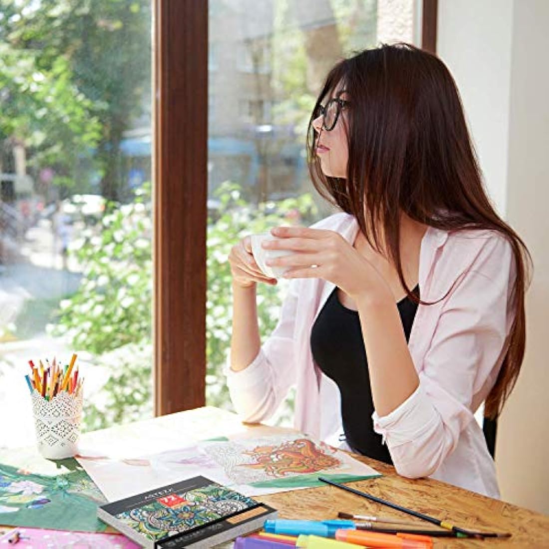 ARTEZA Libro para colorear para adultos