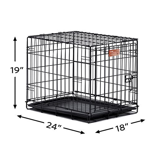 Caja de metal plegable para perros de 24