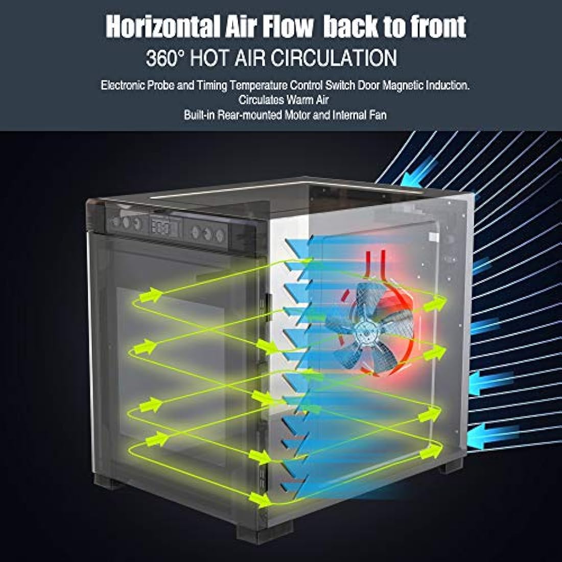 Deshidratadora de Alimentos NUTRICHEF NCFD10S