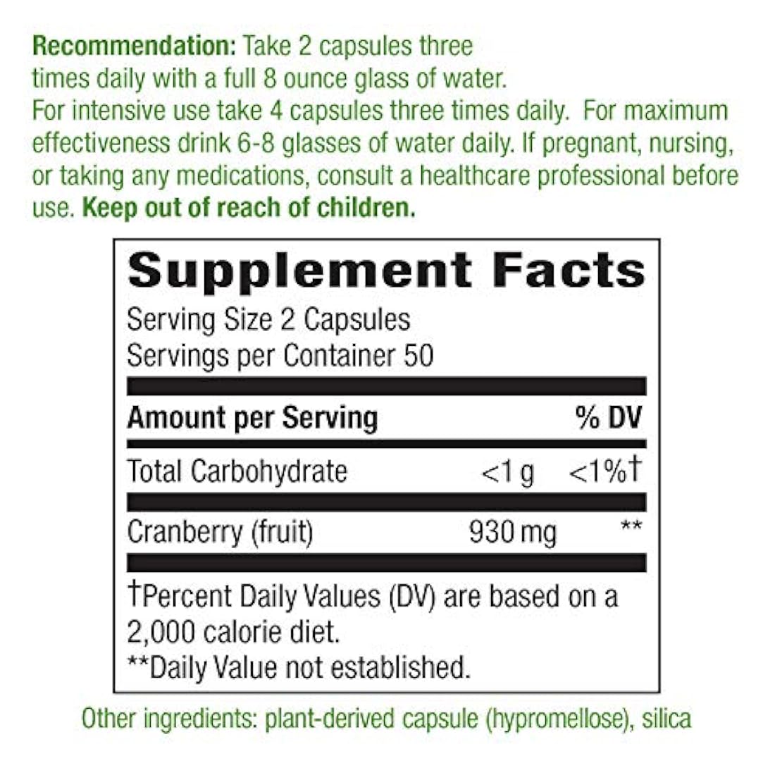 Nature's Way Cranberry Fruit, 465mg, 100 cápsulas, 12150