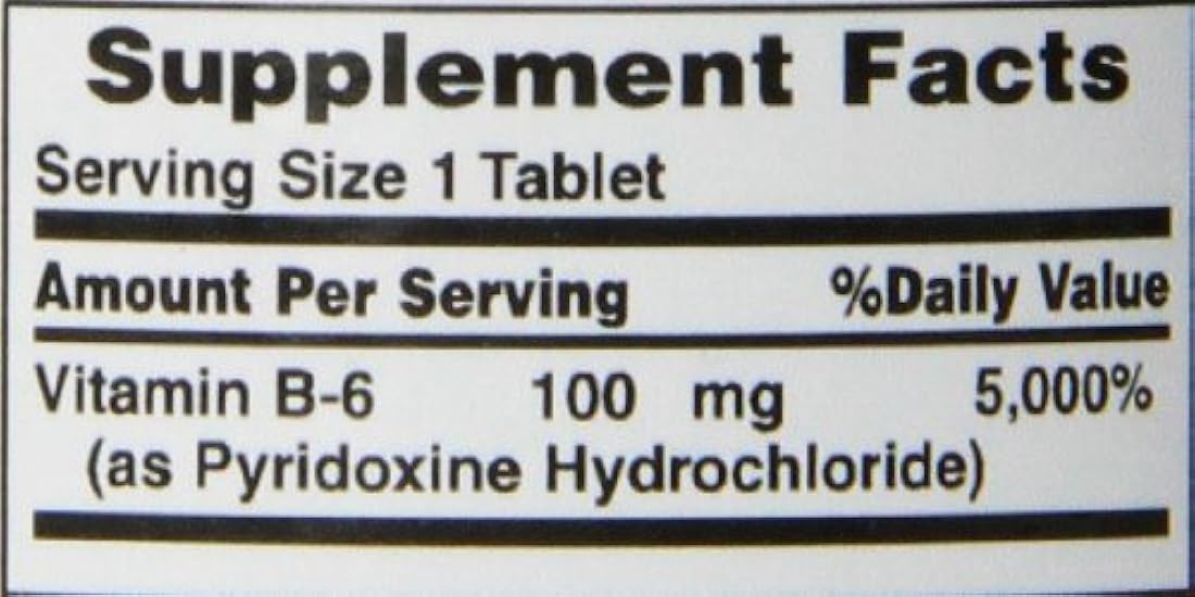Suplemento Vitamina B6, apoya el metabolismo