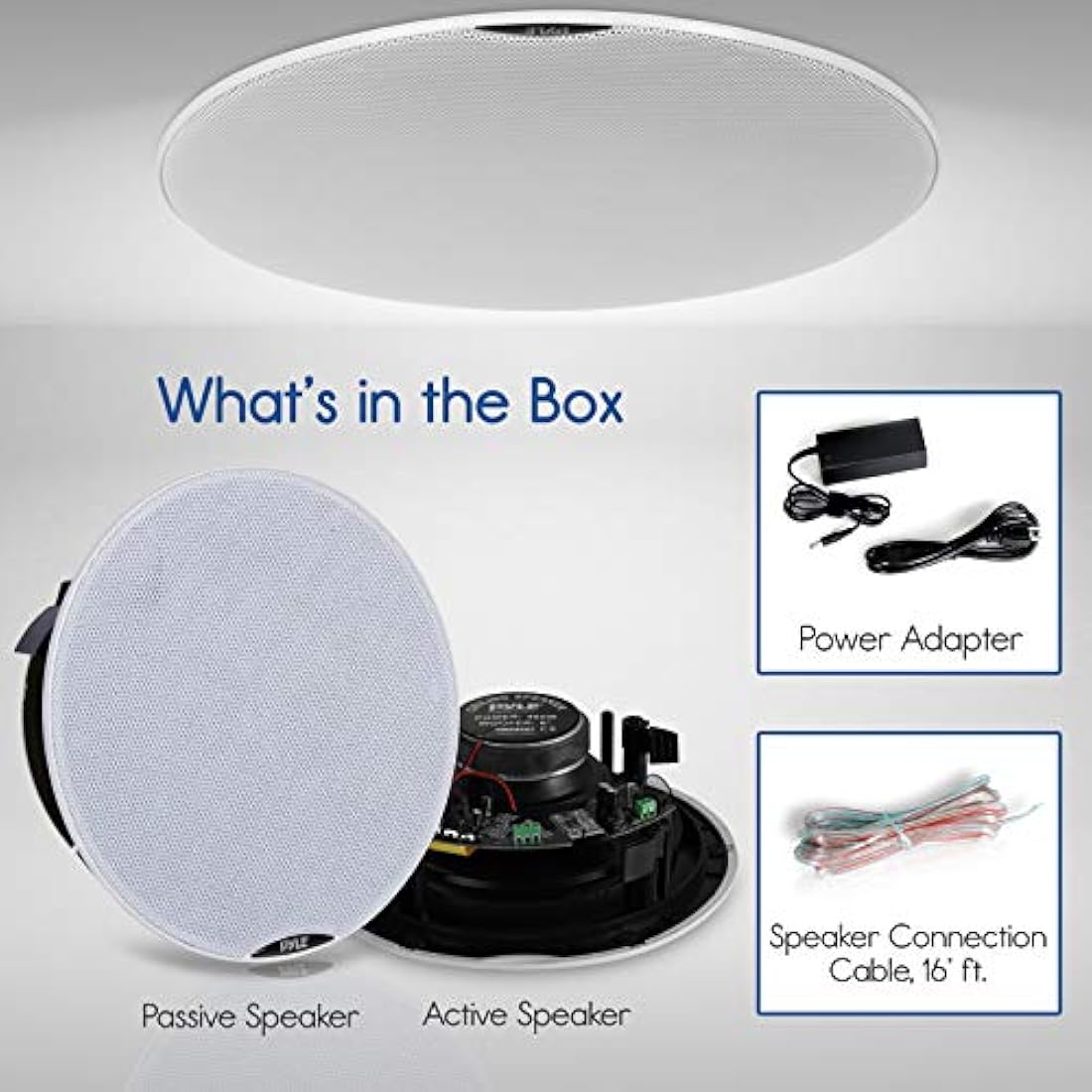 Parlantes de 2 vías con Bluetooth  PYLE-HOME PDICBT852RD