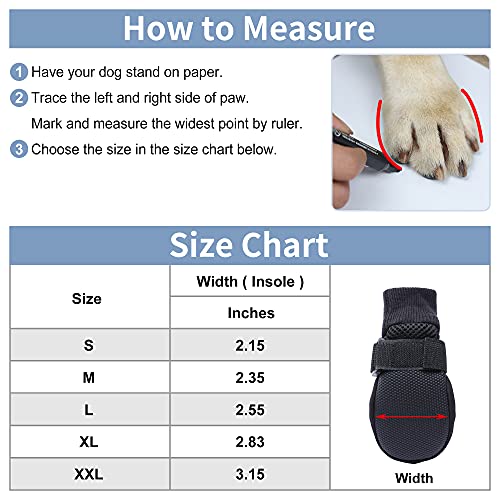 HiPaw - Botas de malla transpirables para perro, suela de goma antideslizante para verano