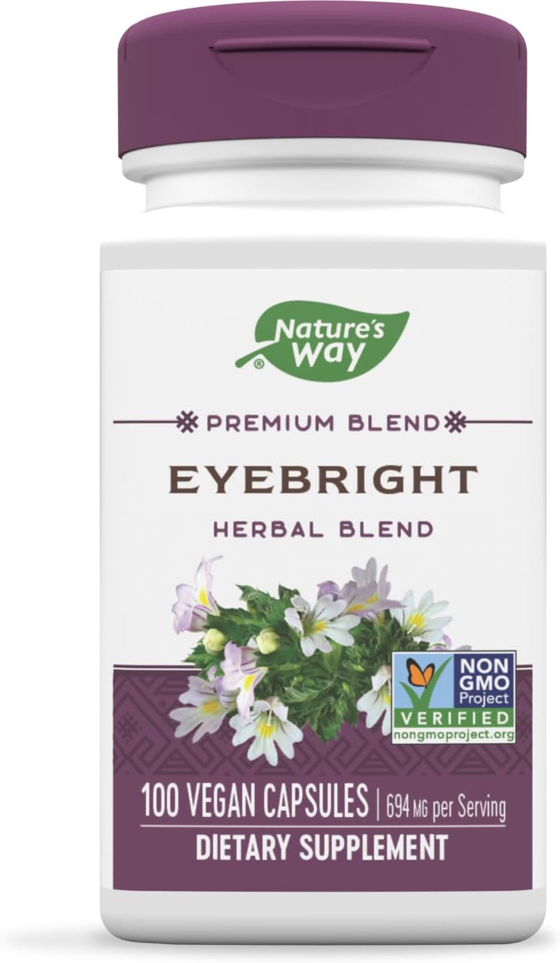 Suplemento Eyebright Blend mezcla de hierbas vegano 100cp