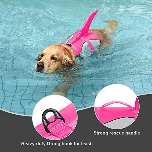 Doglay - Chaleco salvavidas ajustable para perro, con asa de agarre para rescate, para perros pequeños, medianos o grandes