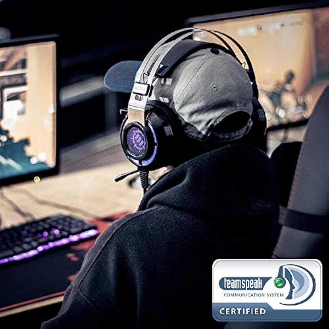 computadora Gaming Headset por EnhanceScoria USB PCsonido7.1