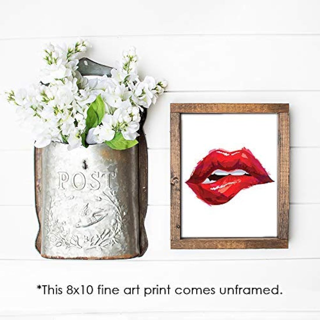 Lámina Labios Rojos - Sin marco - Decoración de pared