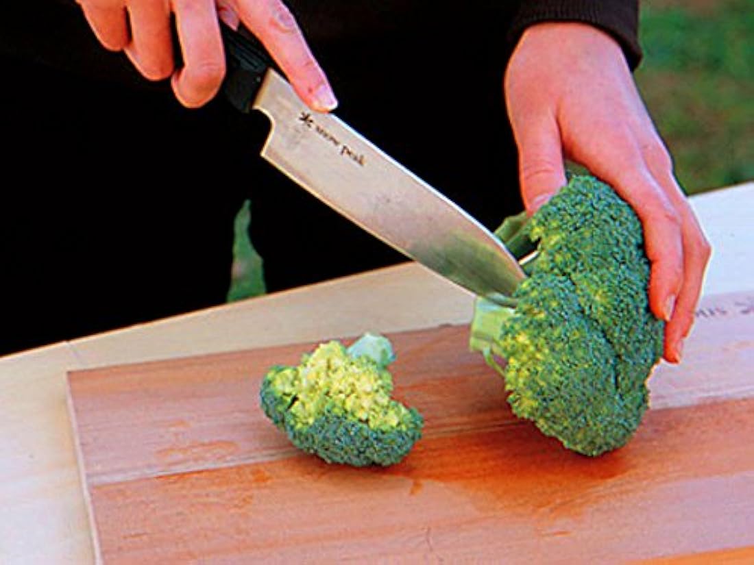 Snow Peak Campo Cocina Santoku – Cuchillo, color negro