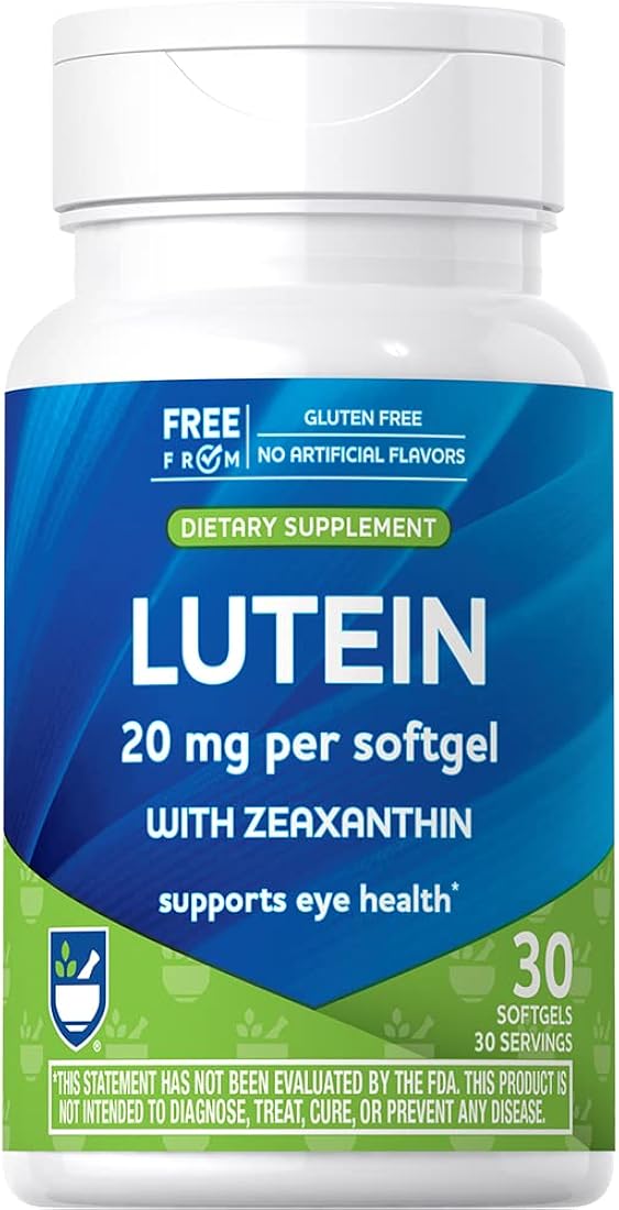 Suplemento Cápsulas blandas de luteína + zeaxantina 20 mg
