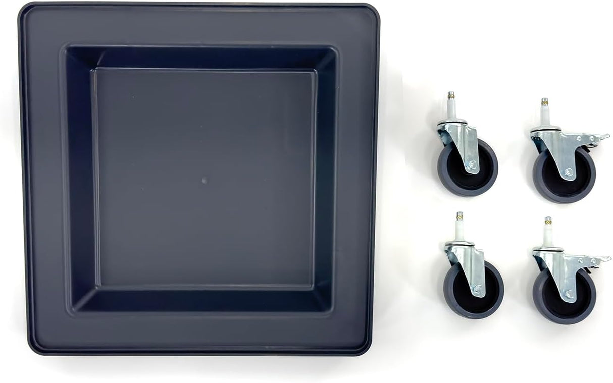 Dolly para estante de platos y vasos | 250 lbs capacidad | 4