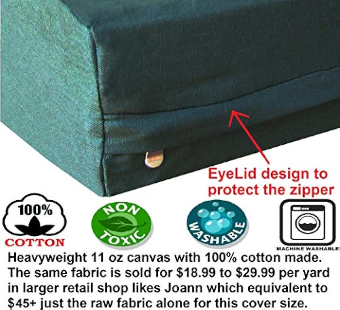 Funda de edredón para cama de perro pequeña, verde oliva