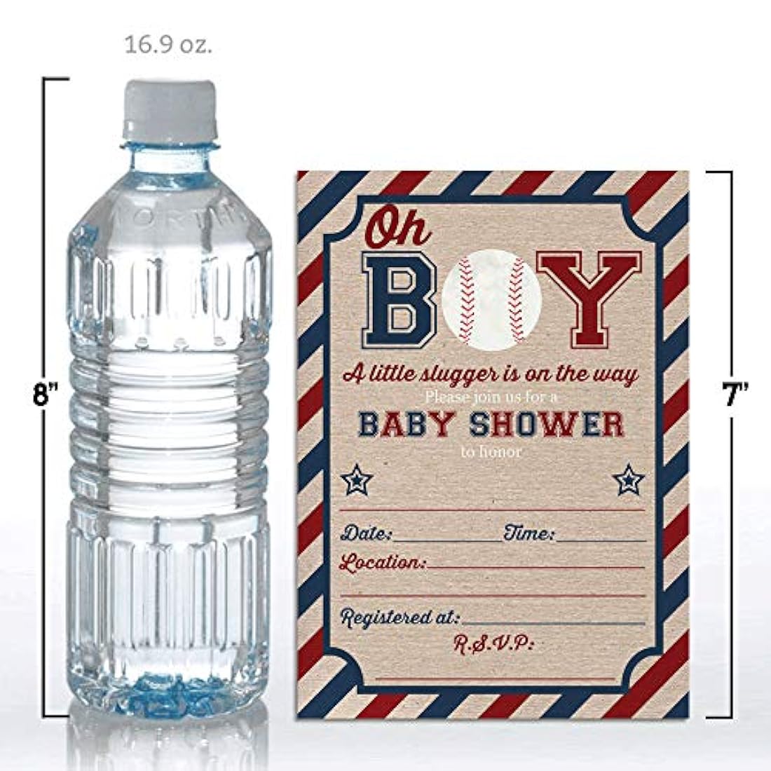 tarjetas de invitacion con temática de beisbol