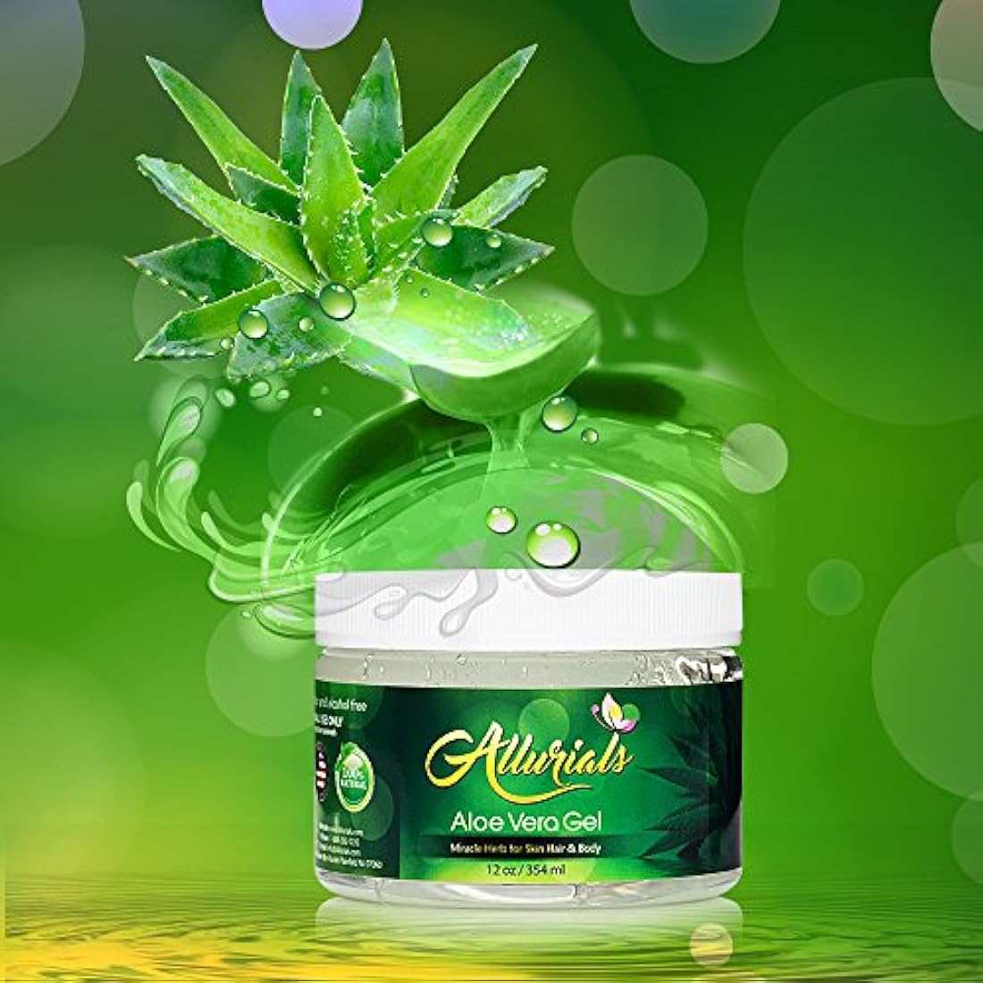 Gel Allurials - de aloe vera natural, 100% puro
