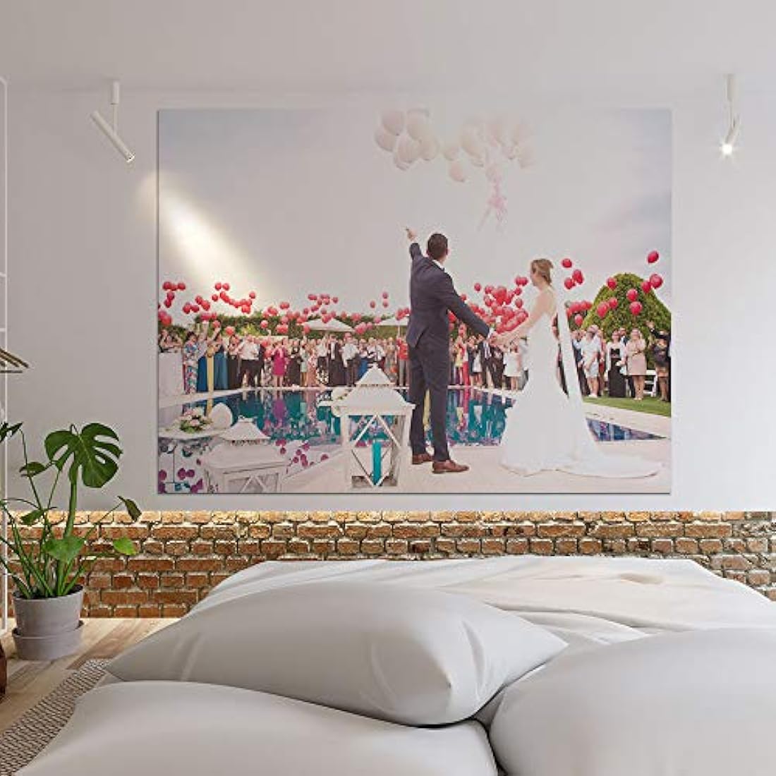 Mural de pared personalizadas con fotos de boda