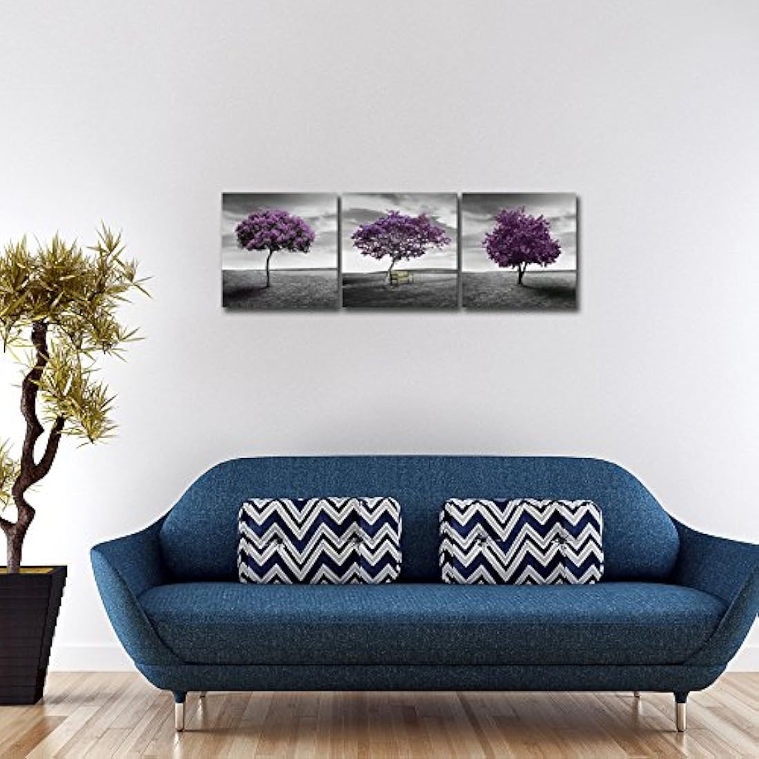 Pyradecor obra de arte de paisaje moderno de árboles