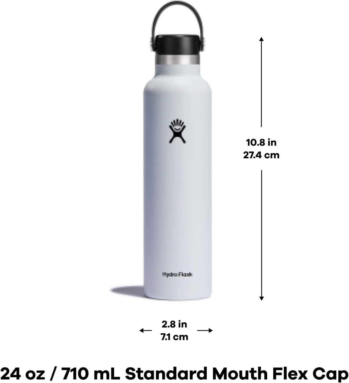 Botella de Agua Hydro Flask, Acero Inoxidable, Doble Pared, Standard