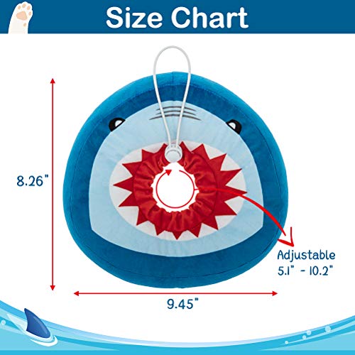 EXPAWLORER Collar de cono de gato suave – Collar de recuperación de gato lindo dona para curación de heridas, collar protector E después de la cirugía, collares isabelinos para gatitos y perros pequeños