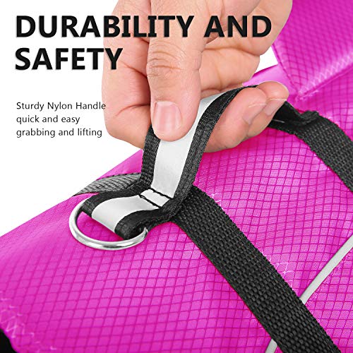 Queenmore chaleco salvavidas para perros Ripstop, chaleco salvavidas de seguridad con alta flotabilidad y asa de elevación para razas pequeñas y medianas