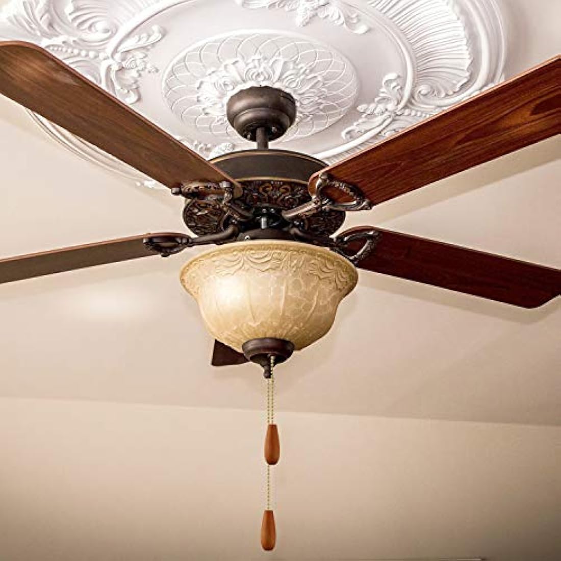 8 cadenas de madera para ventilador de techo - Boao