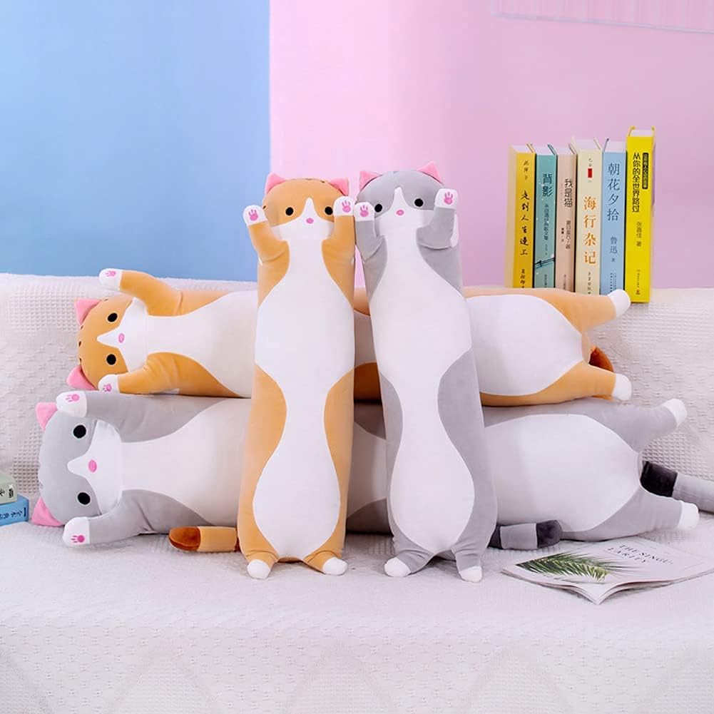 Peluches Gato de felpa de cuerpo larga y suave 19 pulgadas