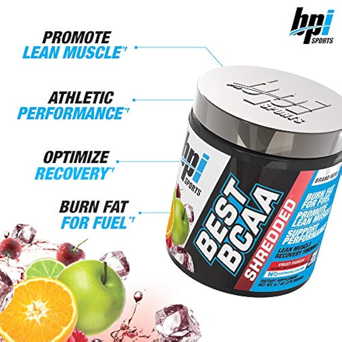La mejor fórmula de recuperación termogénica BCAA en tiras sin cafeína para el crecimiento muscular sin grasa, BPI Sports, 1, 1