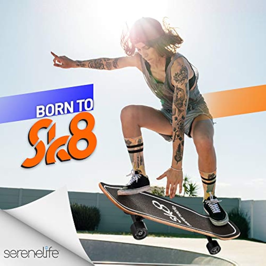Tabla de skate de arce canadiense SL5SBGR SERENELIFE
