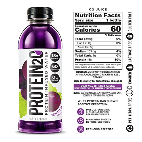 Proteína 2 onzas Agua infundida