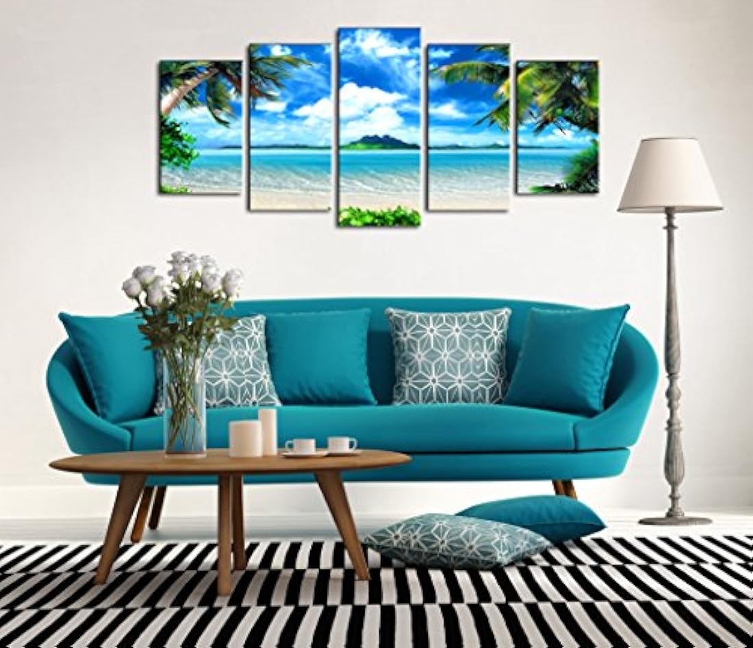 Lienzo decorativo (5 piezas, enmarcado y estirado)