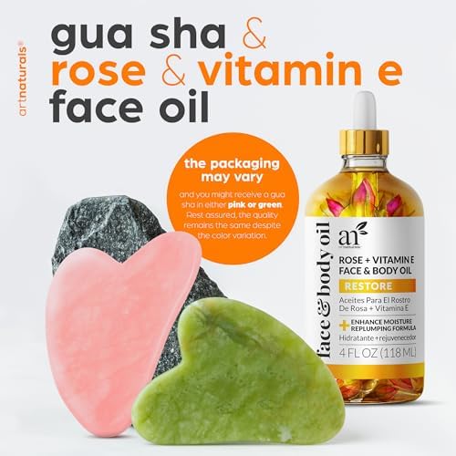 Aceite de Vitamina E Orgánico Facial y Corporal con Gua Sha