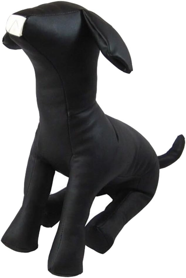 Maniquí de perro sentado WOWOWMEOW, tamaño L, modelo negro