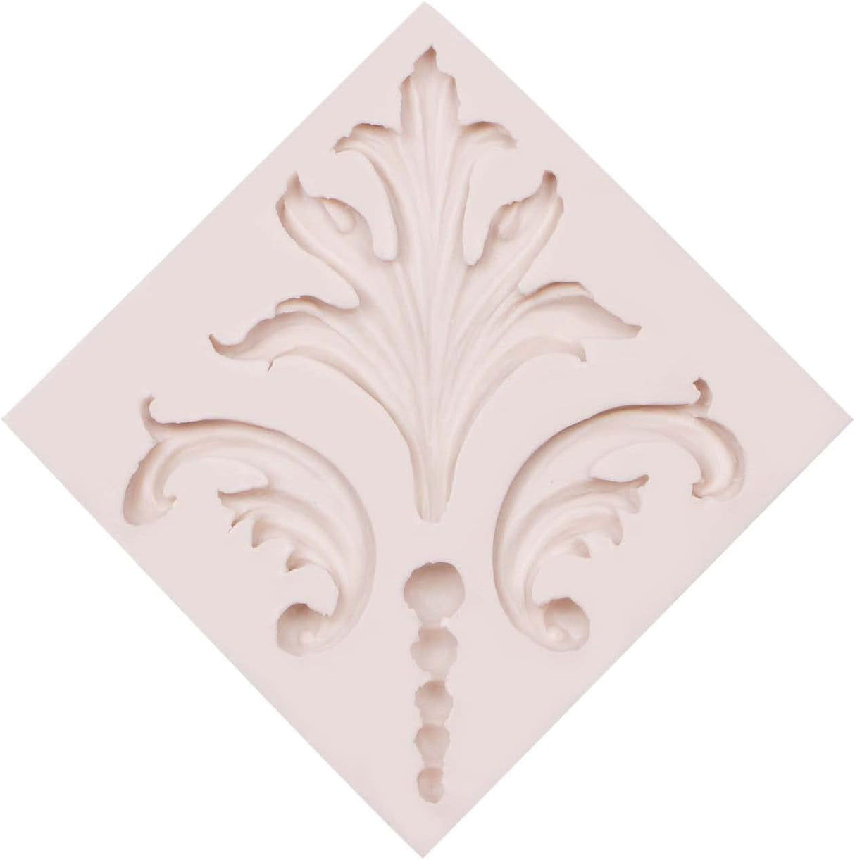 Molde de silicona de alivio barroco de fondant de borde