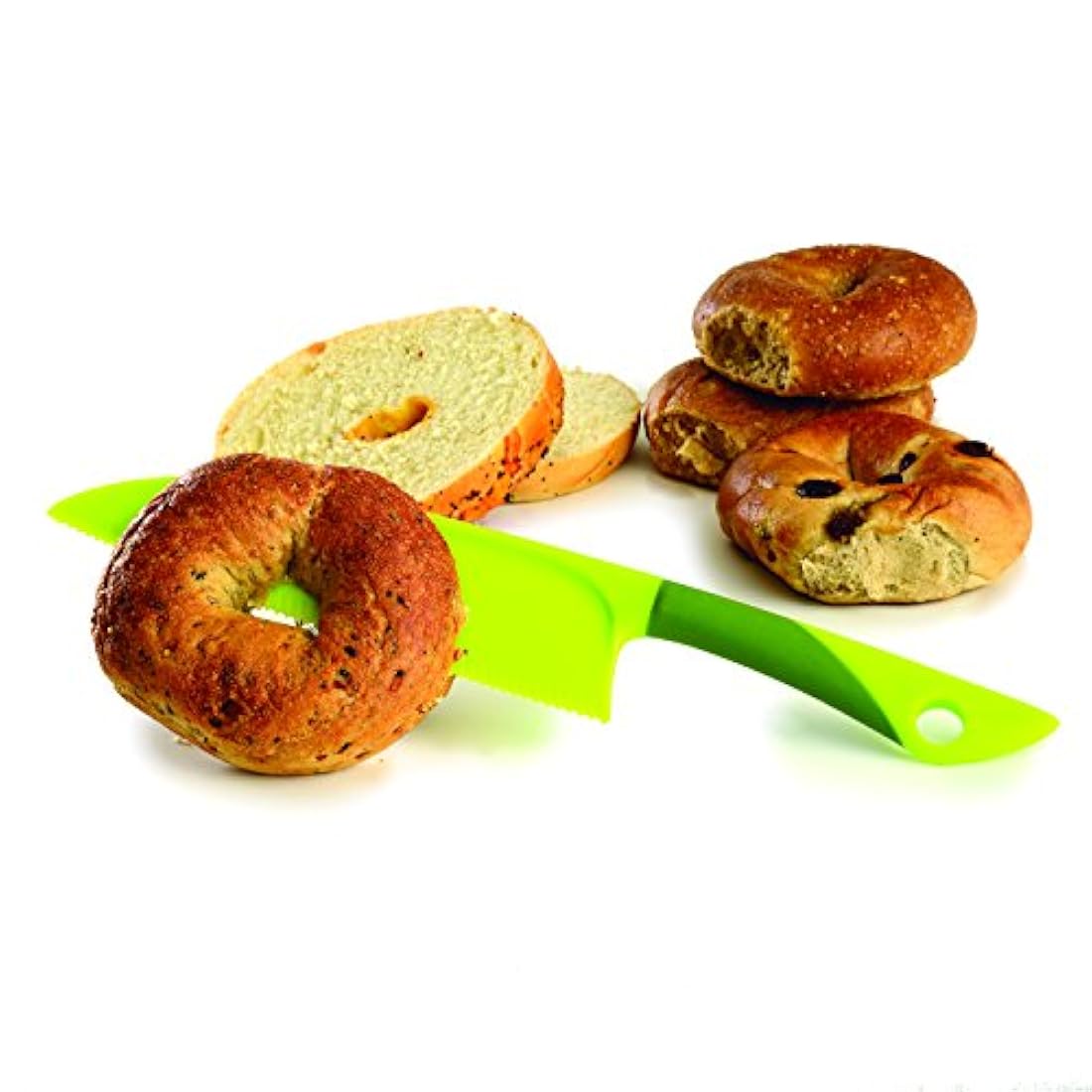 Norpro 572 - Cuchillo para lechuga, color verde, Verde,