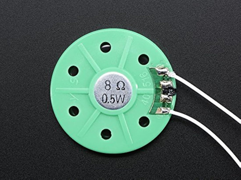 altavoz de plástico con cables 8 ohmios 0.5 W 40 mm
