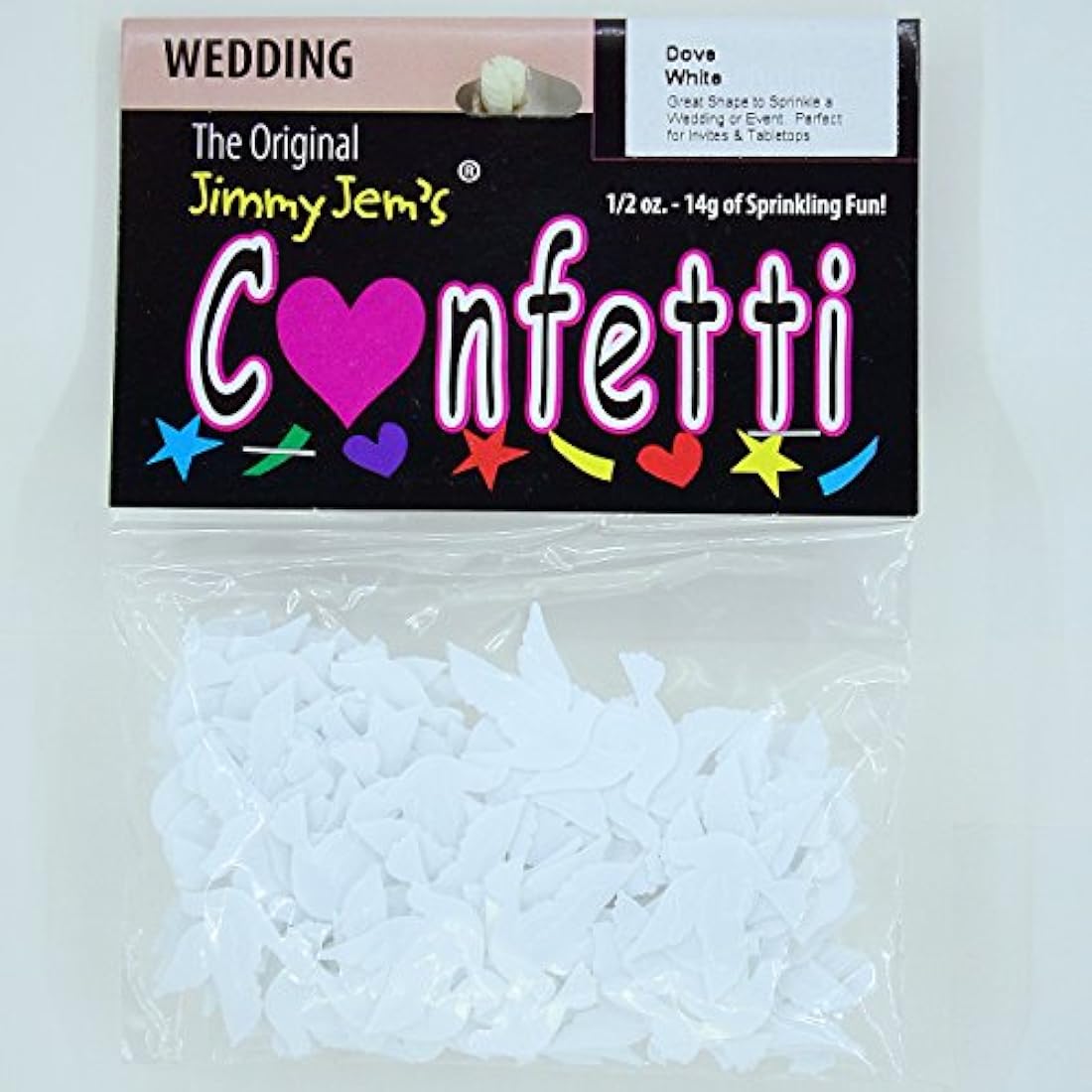 Confeti en blanco – paquete de venta al por menor