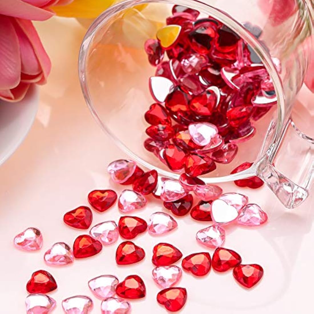 Corazón de acrílico rojo para San Valentín. Marca Pyle