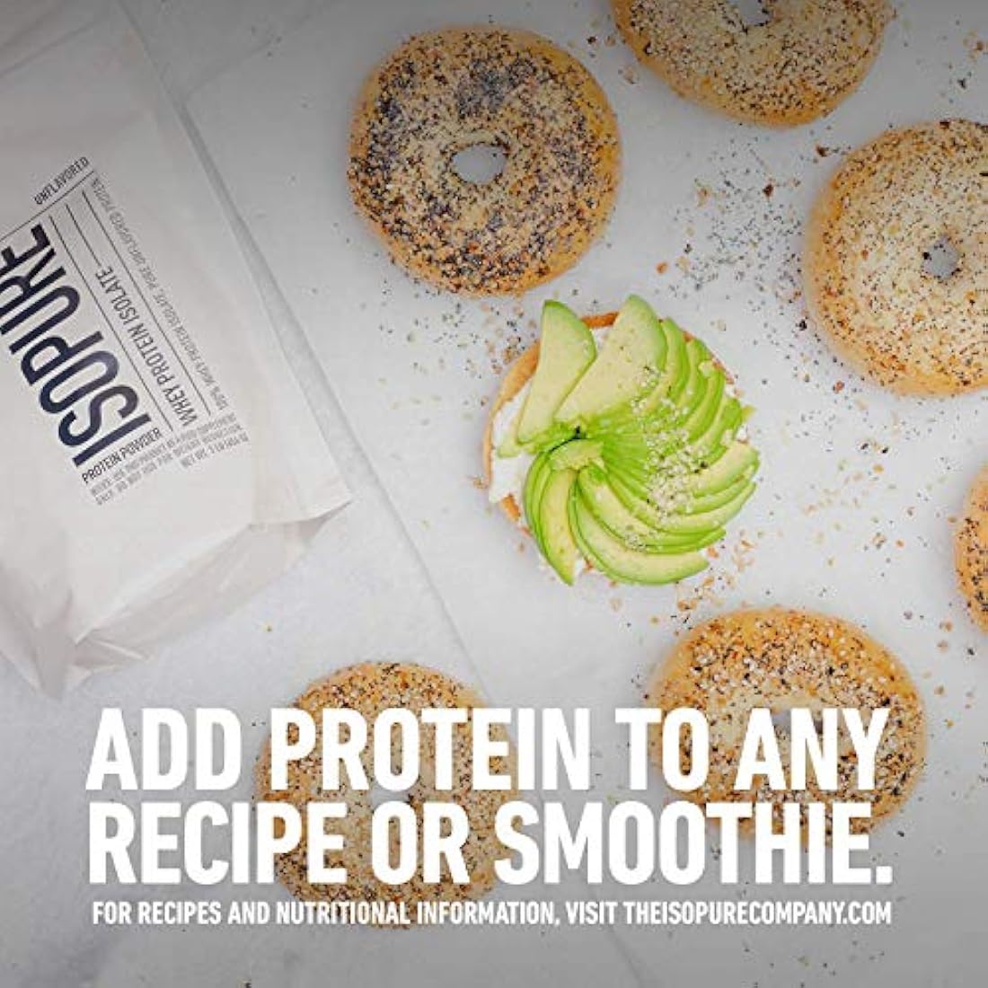 Proteína vegana de base vegetal de Isopure - orgánico