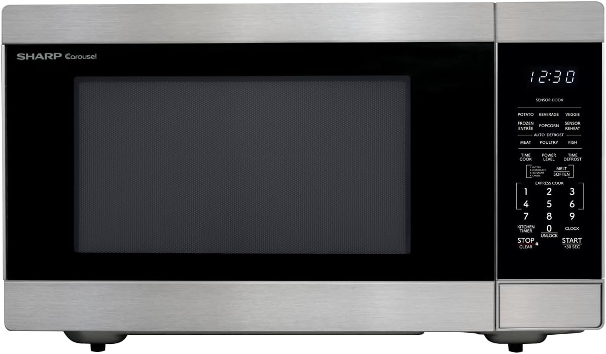 Horno Microondas SHARP SMC2266KS, 2.2 CuFt, 1200W, Turntable