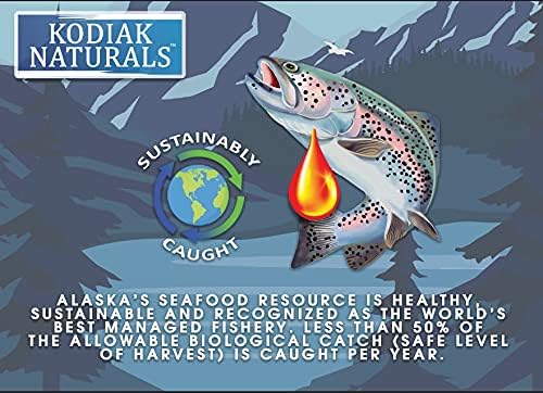 Fórmula de aceite de salmón salvaje de Alaska de 8 onzas para perros y gatos, una mezcla equilibrada de aceites de pescado puros con EPA y DHA de peces capturados en la naturaleza.