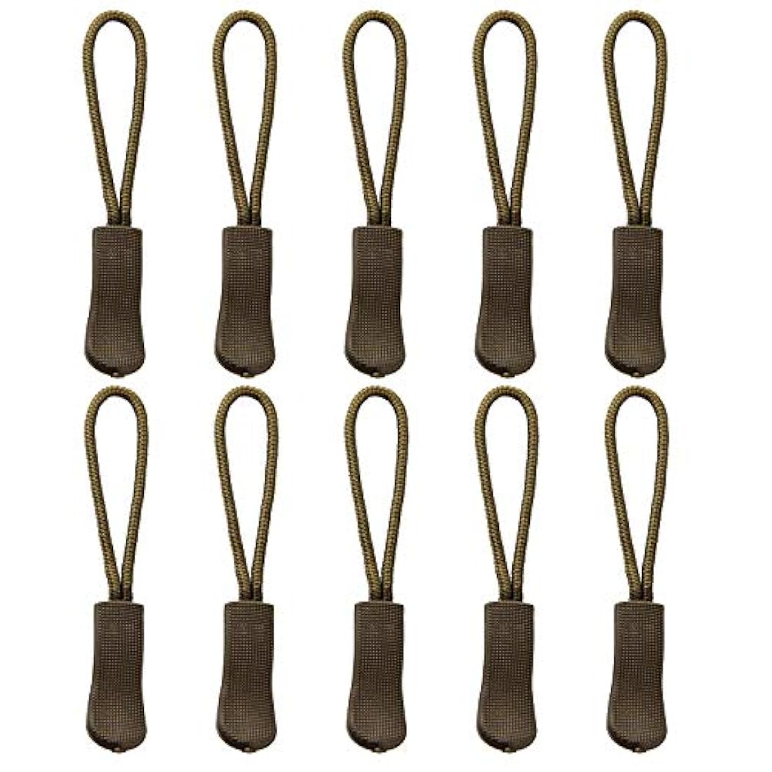 Tiradores de cremallera para mochila, equipaje, 10 unidades