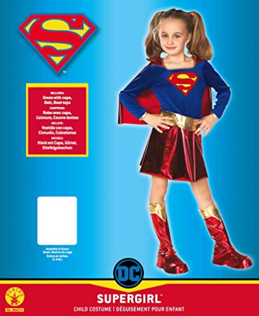 Disfraz infantil de Supergirl de DC Comics