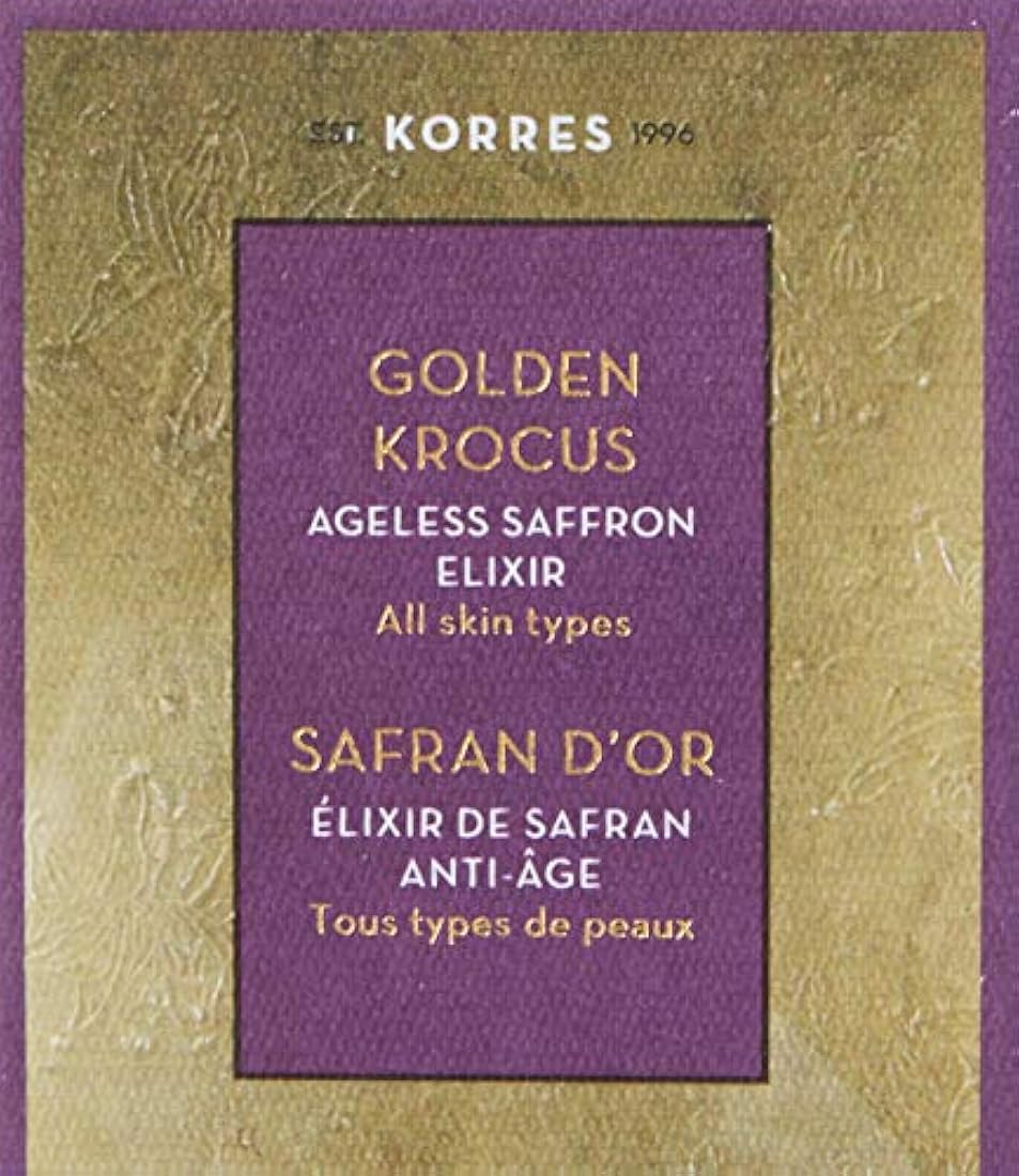 KORRES Krocus dorado natural Elixir de Azafrán sin edad