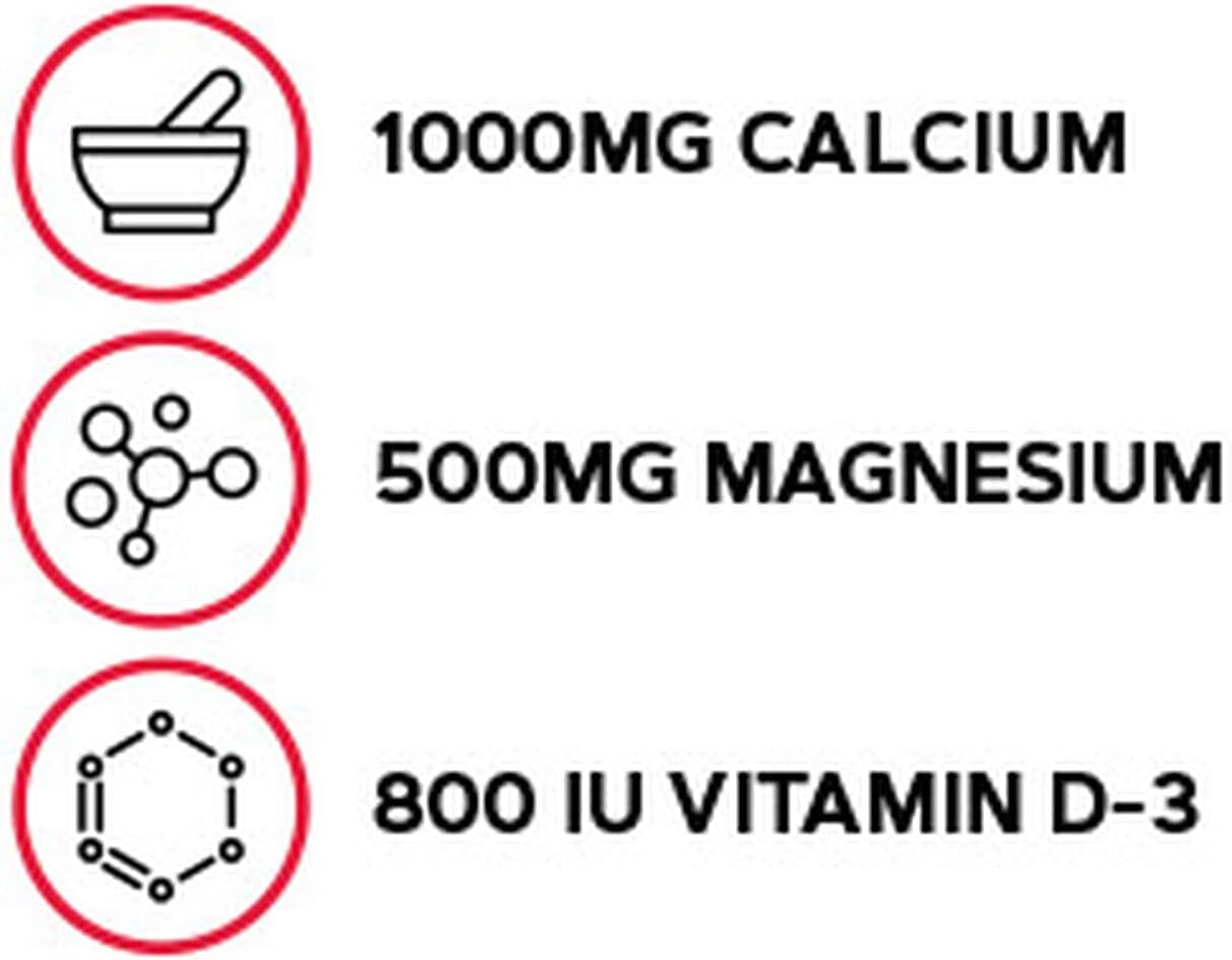 Suplemento Calcio Plus con Magnesio y Vitamina D-3 1000 mg