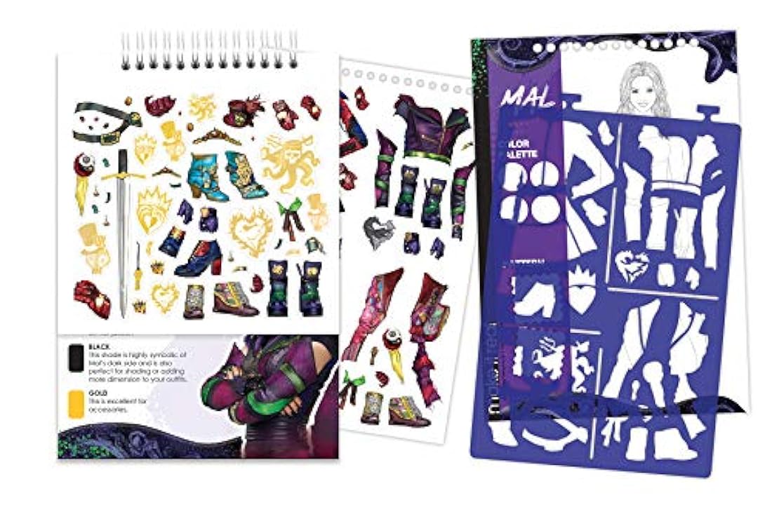 Libro de dibujo para colorear de Descendants 3 de Disney.