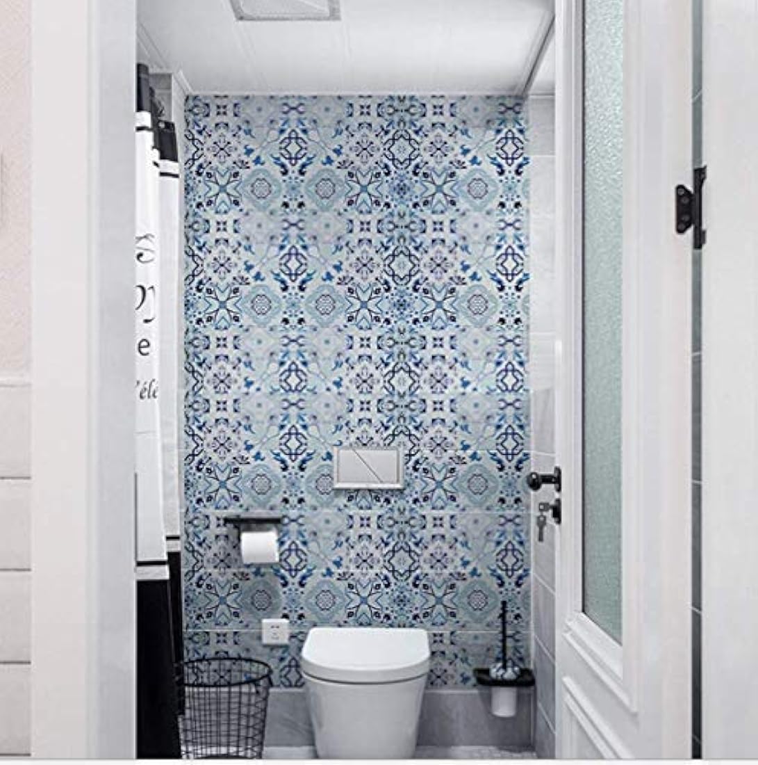 Papel pintado para azulejos de baño, diseño de mosaico