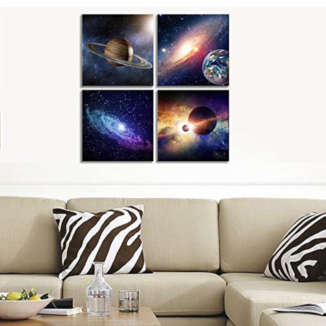 Pinturas sobre lienzo para recámara hogar decoraciones