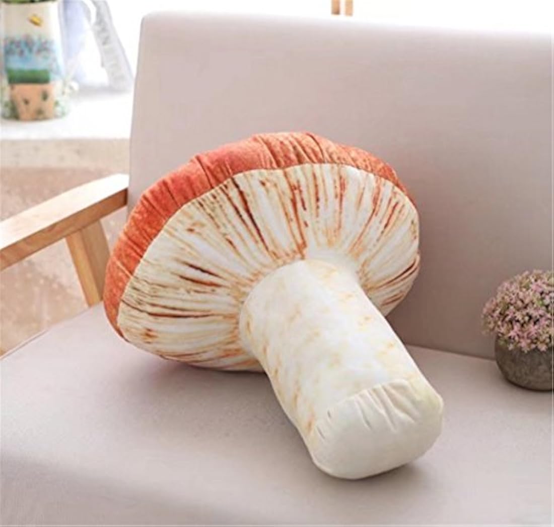 Hynbase 3D Creative Plush Toys Mushroom Throw Pillow