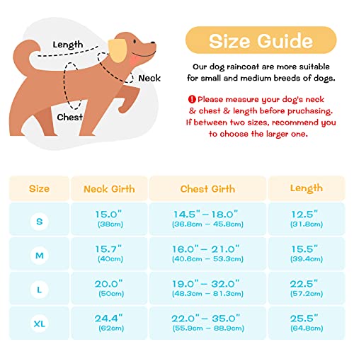 Weesiber Impermeable ajustable impermeable para perros