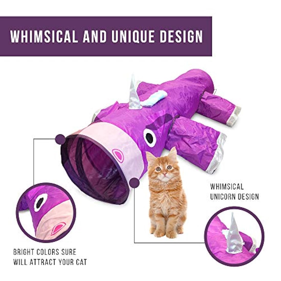 Cat Tunnel Alivio del aburrimiento Juguetes hilo de plumas