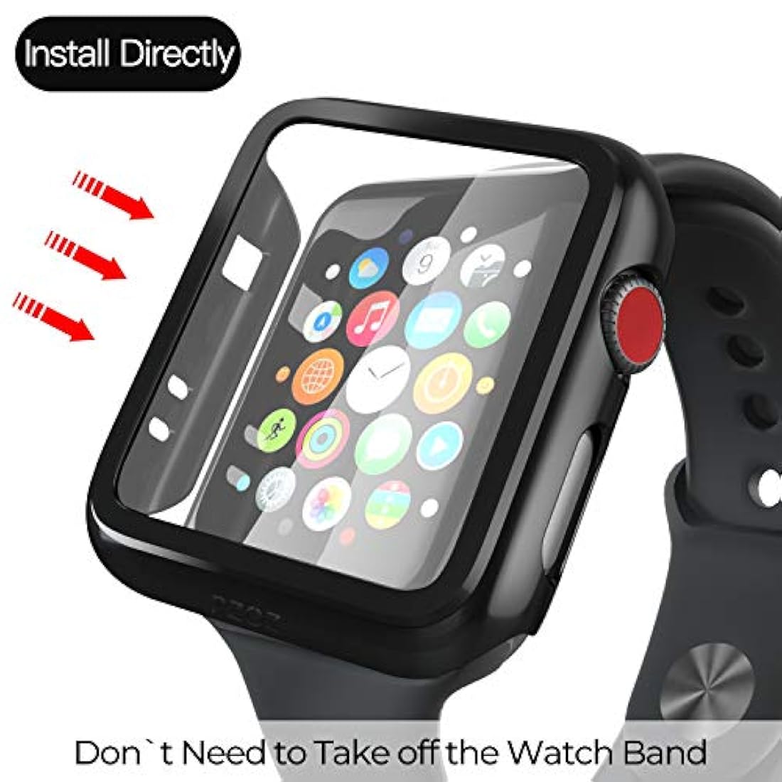 Funda compatible con protector de pantalla